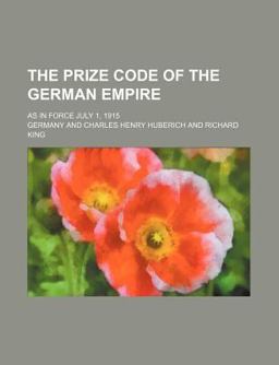 The Prize Code of the German Empire