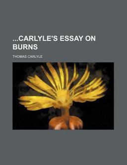 Carlyle's Essay on Burns