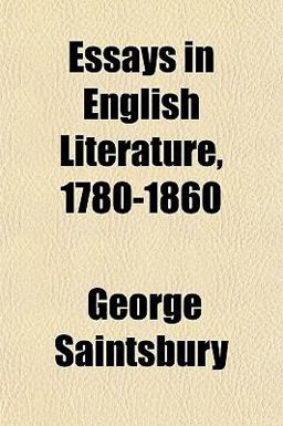 Essays in English Literature, 1780-1860