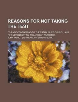 Reasons for Not Taking the Test