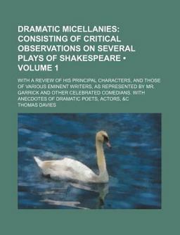 Dramatic Micellanies Dramatic Micellanies