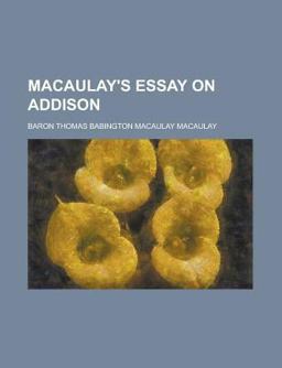Macaulay's Essay on Addison