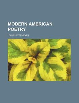 Modern American Poetry Modern American Poetry