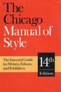 Chicago Manual of Style 14th 9780226103891 Front Cover