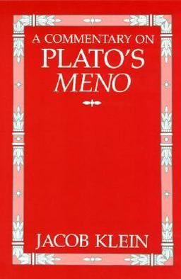Commentary on Plato's Meno  9780226439594 Front Cover