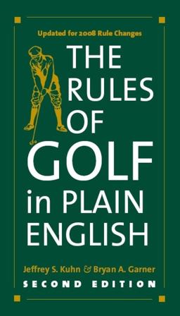 Rules of Golf in Plain English 2nd 9780226458182 Front Cover