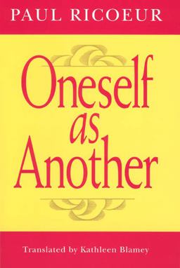 Oneself As Another  9780226713298 Front Cover