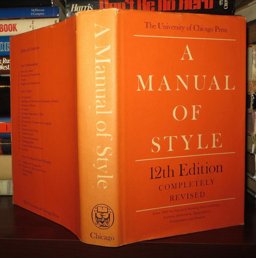 Manual of Style 12th 1969 Revised  9780226770086 Front Cover