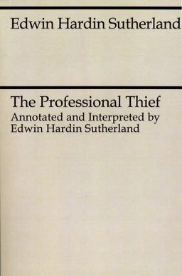 Professional Thief  9780226780511 Front Cover