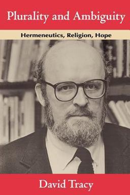 Plurality and Ambiguity Hermeneutics, Religion, Hope  9780226811260 Front Cover