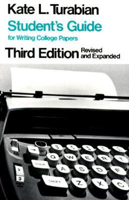 Student's Guide for Writing College Papers 3rd 9780226816234 Front Cover
