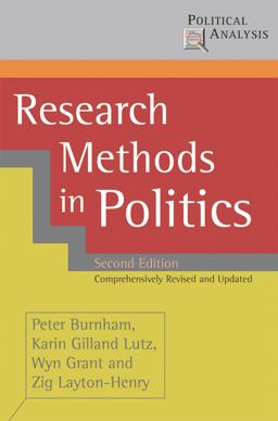 Research Methods in Politics 2nd 9780230019850 Front Cover