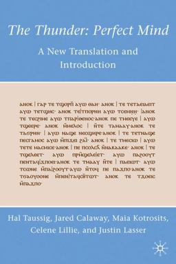 Thunder: Perfect Mind A New Translation and Introduction  9780230105638 Front Cover