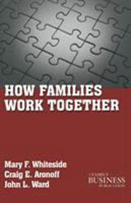 How Families Work Together  9780230111028 Front Cover