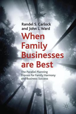 When Family Businesses Are Best The Parallel Planning Process for Family Harmony and Business Success  9780230222625 Front Cover