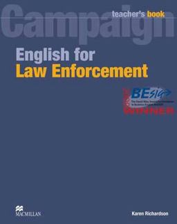 English for Law Enforcement Teacher Book  9780230732575 Front Cover