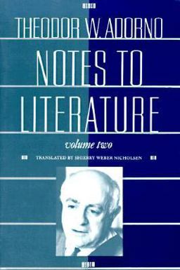 Notes to Literature  9780231069137 Front Cover