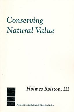 Conserving Natural Value  9780231079013 Front Cover