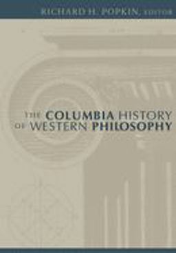 Columbia History of Western Philosophy  9780231101295 Front Cover