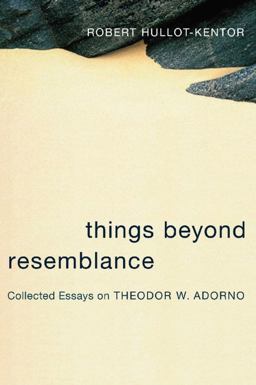 Things Beyond Resemblance Collected Essays on Theodor W. Adorno  9780231136594 Front Cover
