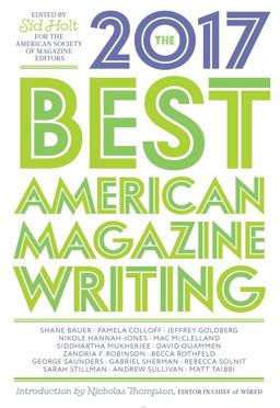 Best American Magazine Writing 2017  9780231181594 Front Cover