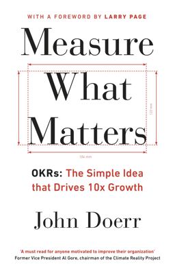     MEASURE WHAT MATTERS  9780241348482 Front Cover