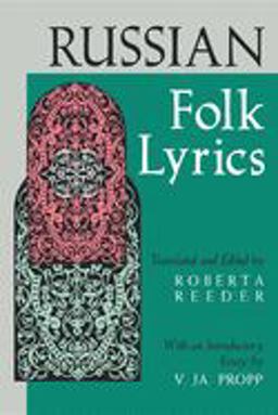 Russian Folk Lyrics  9780253207494 Front Cover