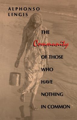 Community of Those Who Have Nothing in Common  9780253208521 Front Cover