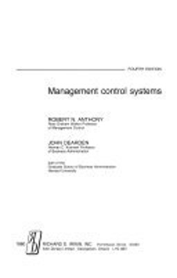 Management Control Systems