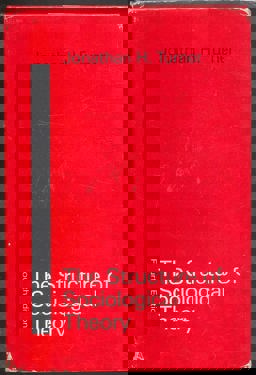 The Structure of Sociological Theory