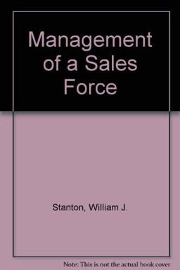 Management of A Sales Force 8th 1990 9780256079968 Front Cover