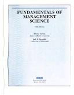 Fundamentals of Management Science