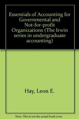 Essentials of Accounting for Governmental and Not-for-Profit Organizations 3rd 1992 9780256119367 Front Cover
