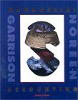 Managerial Accounting 8th 1997 9780256169294 Front Cover