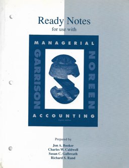 Managerial Accounting Notes 8th 9780256169430 Front Cover