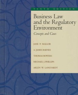 Business Law and the Regulatory Environment