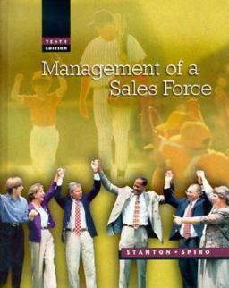 Management of A Sales Force 10th 1998 9780256218961 Front Cover