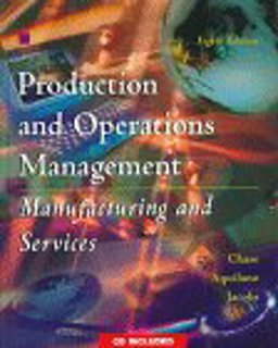 Production and Operations Management 8th 1997 9780256225563 Front Cover
