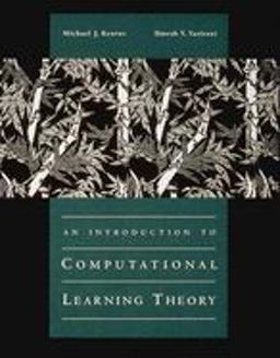 Introduction to Computational Learning Theory  9780262111935 Front Cover