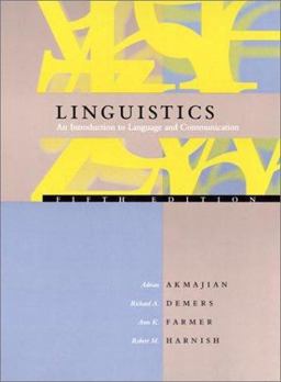 Linguistics An Introduction to Language and Communication 5th 9780262511230 Front Cover