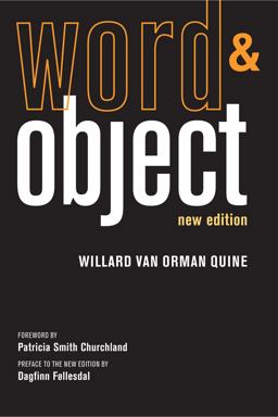 Word and Object, New Edition  9780262518314 Front Cover