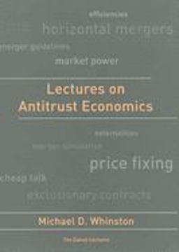 Lectures on Antitrust Economics  9780262731874 Front Cover