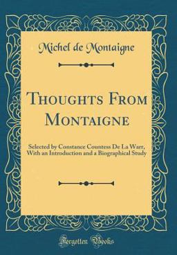 Thoughts from Montaigne