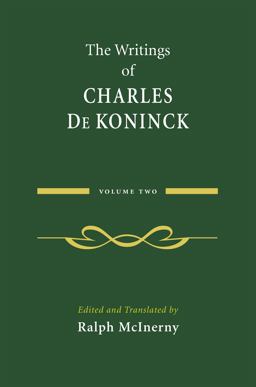 The Writings of Charles de Koninck