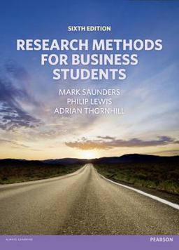 Research Methods for Business Students 6th 9780273750758 Front Cover