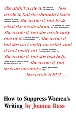 How to Suppress Women's Writing  9780292724457 Front Cover