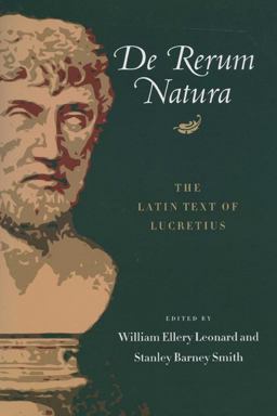 De Rerum Natura The Latin Text of Lucretius  9780299003647 Front Cover