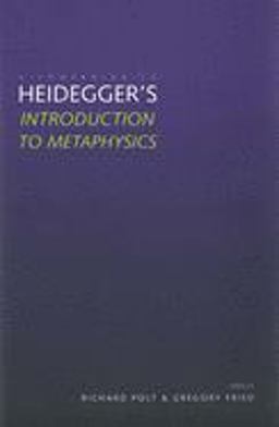 Companion to Heidegger's "Introduction to Metaphysics"  9780300085242 Front Cover