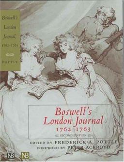 Boswell's London Journal, 1762-1763  9780300093018 Front Cover