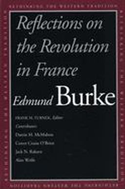 Reflections on the Revolution in France  9780300099799 Front Cover